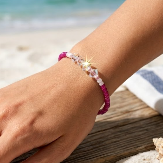 The Summer Sparkle One-Size Bracelet | Waterproof