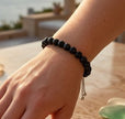 The Midnight Onyx Adjustable Bracelet | Waterproof
