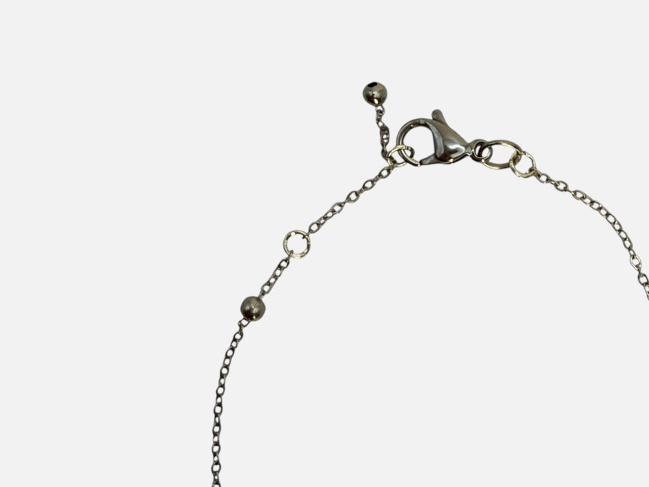 SPARQ Blue Tide armband met zilverkleurige ketting en verstelbare sluiting